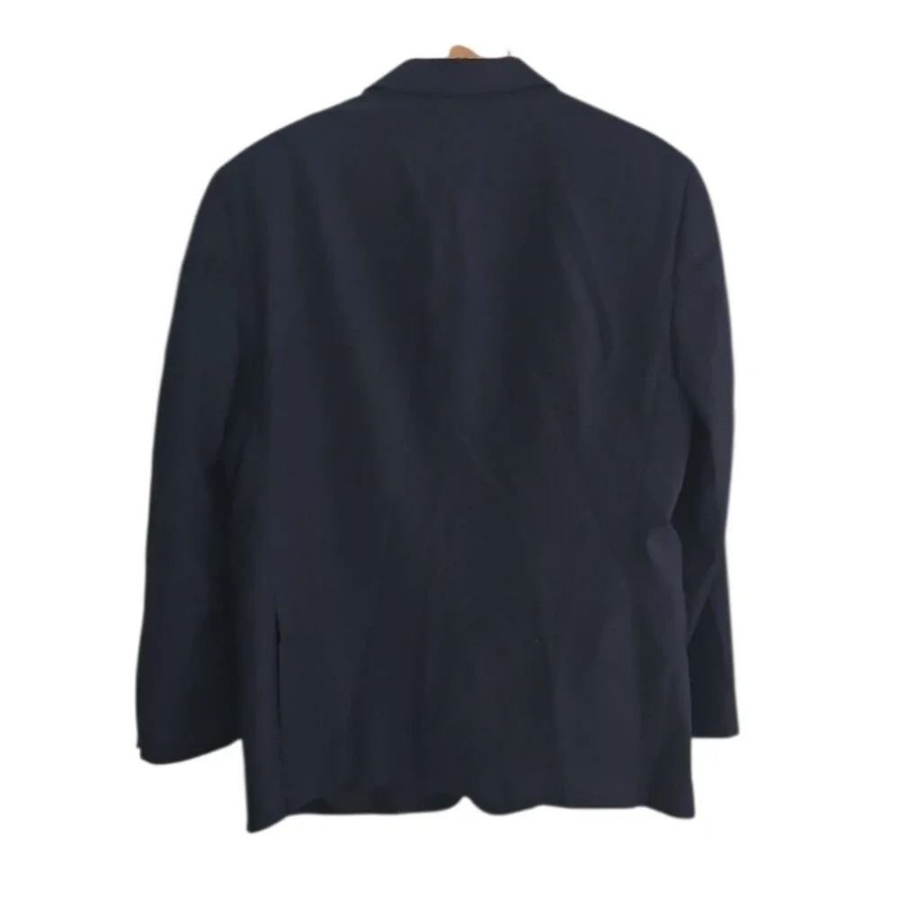 Tommy Hilfiger 100% Wool Sport Coat Blazer Men 42S Navy Business Classic